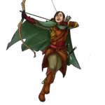Ranger firing a bow