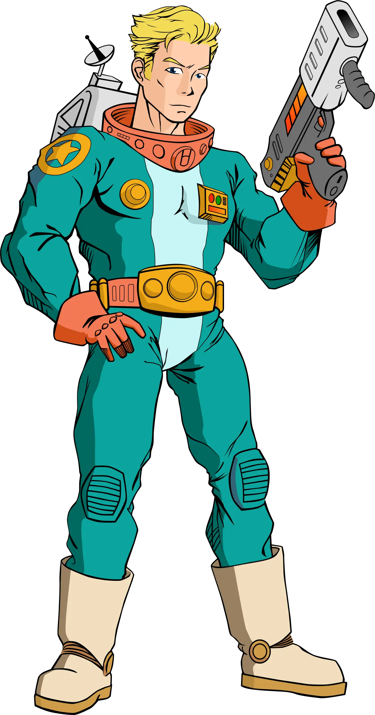 Futuristic space man